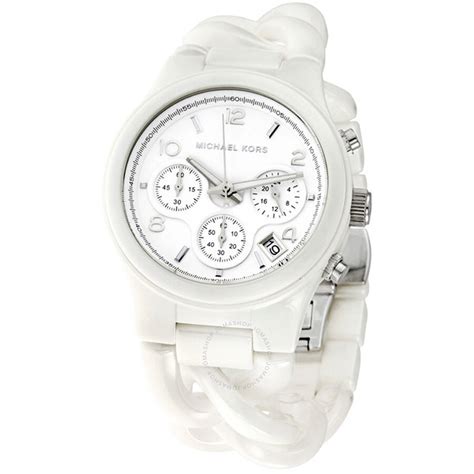 Michael Kors Women's MK5387 Ceramic Classic Chronograph 